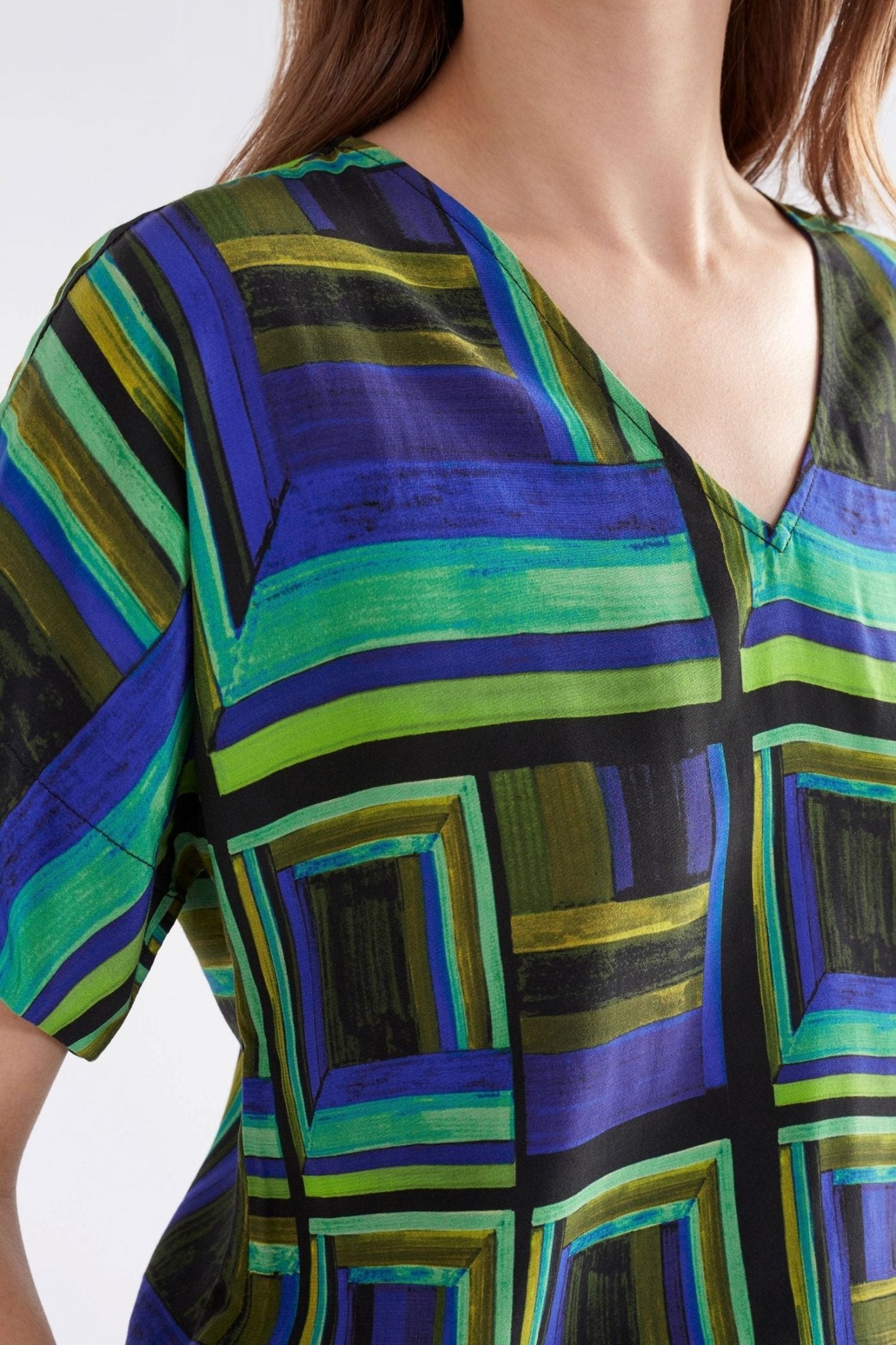 Elk Ideell V - Neck Top Salone Print - 29lines