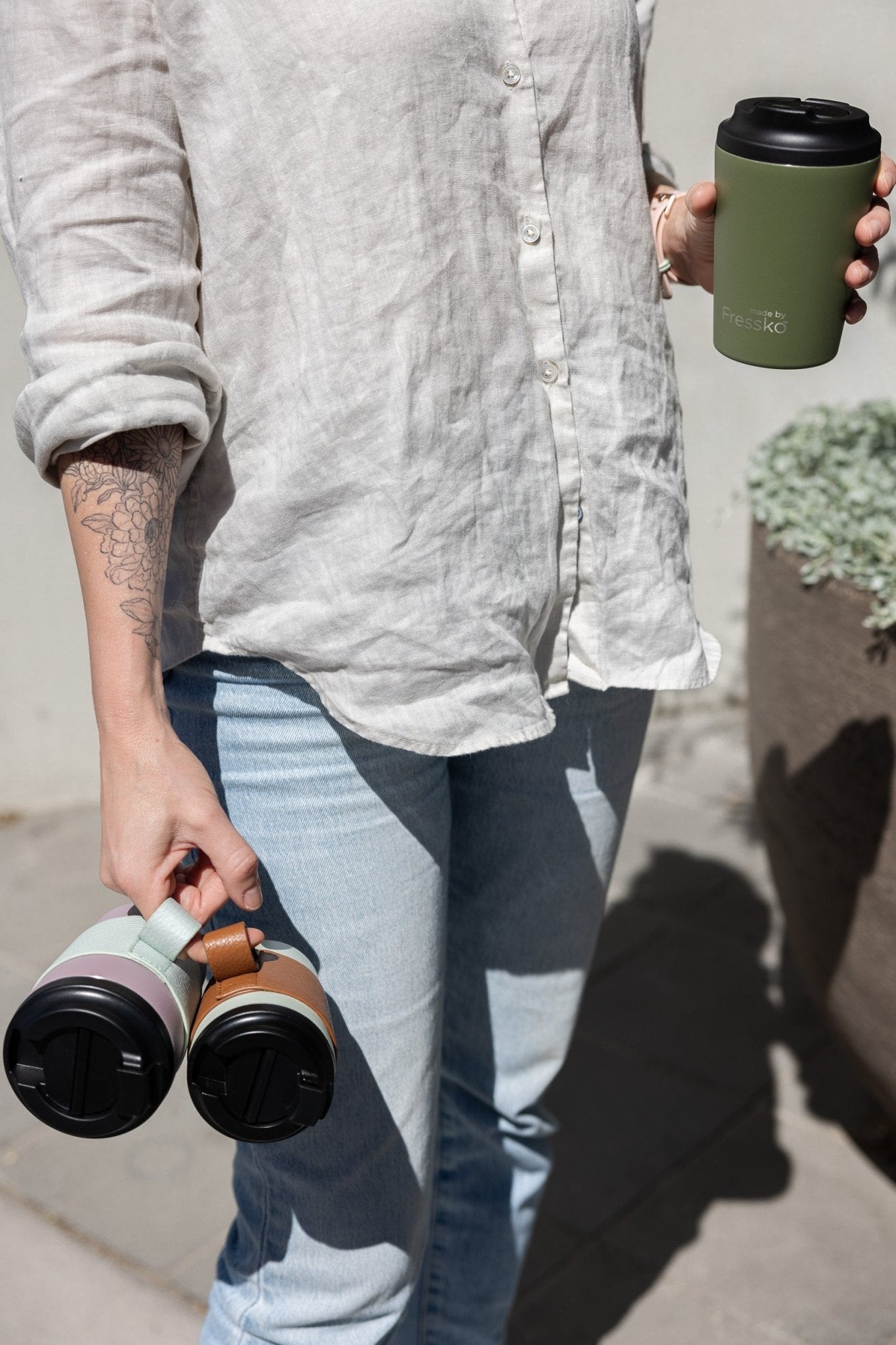 Fressko Coffee Cup Leather Sleeve - 29lines