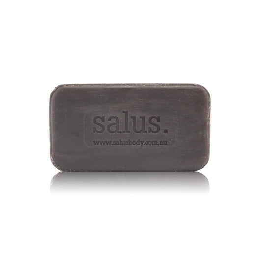 Unpackaged Salus Repair & Replenish Soap – black clay bar