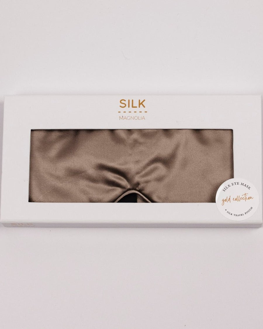 Silk Magnolia Eyemask with Travel Pouch - 29lines