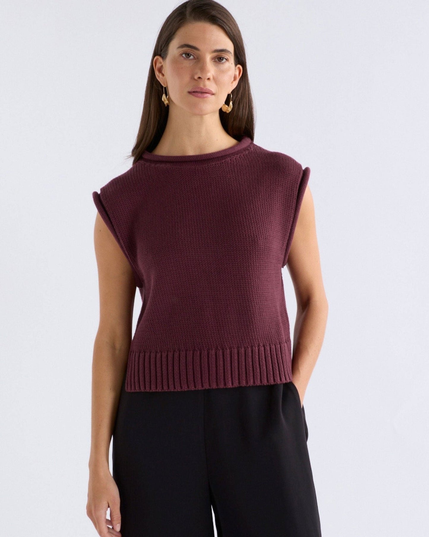 ELK Lunel Knit Vest – Organic Cotton Vest - 29lines
