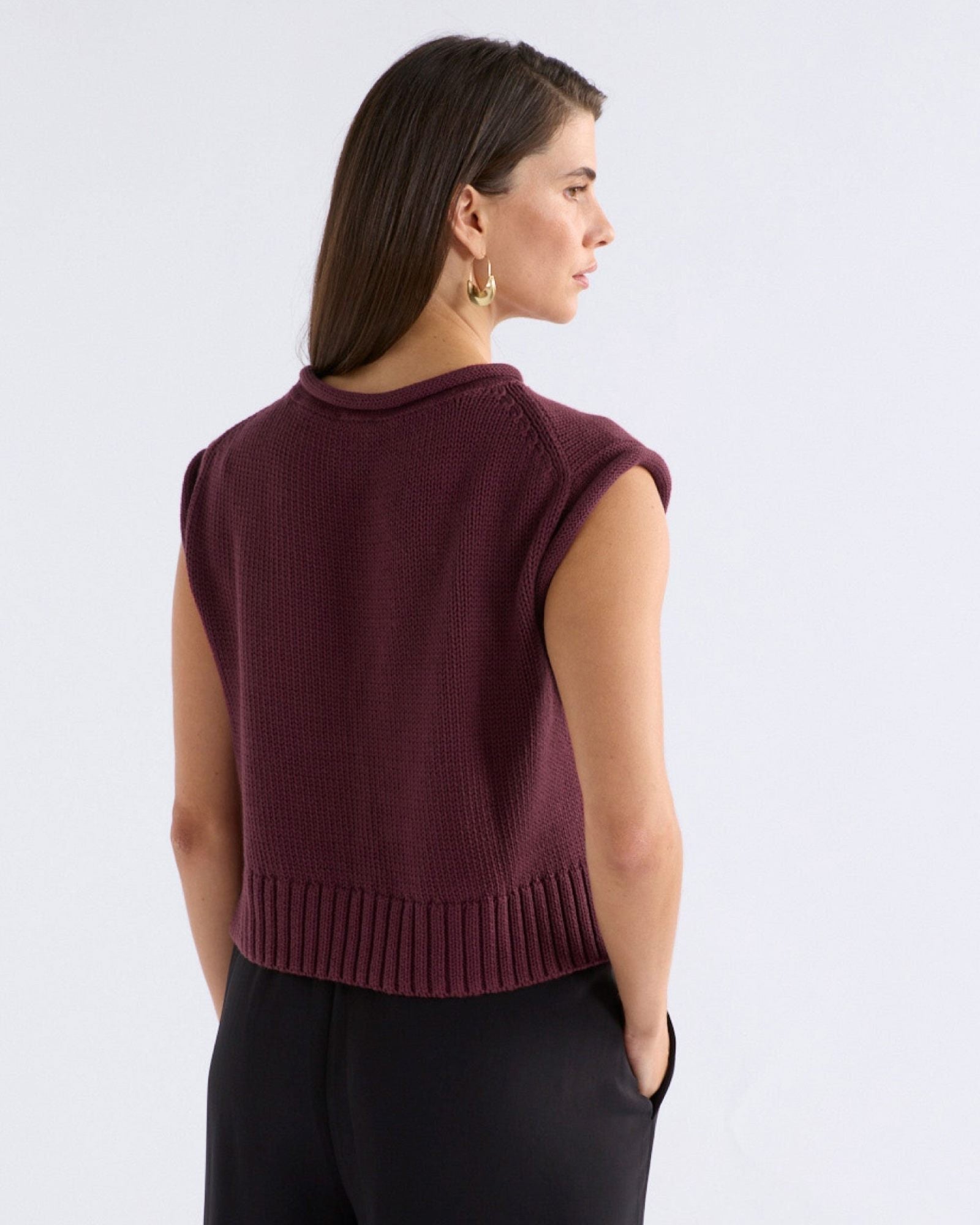 ELK Lunel Knit Vest – Organic Cotton Vest - 29lines