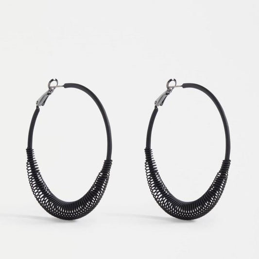 Elk Solf Hoop Earring - 29lines