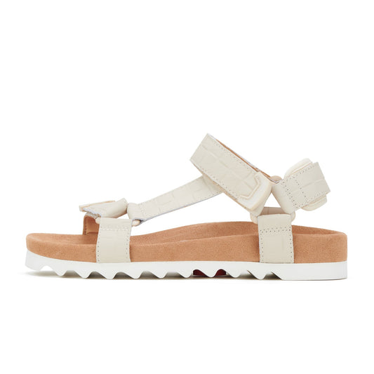 Rollie Sandal Tooth Wedge Bone Croc - 29lines