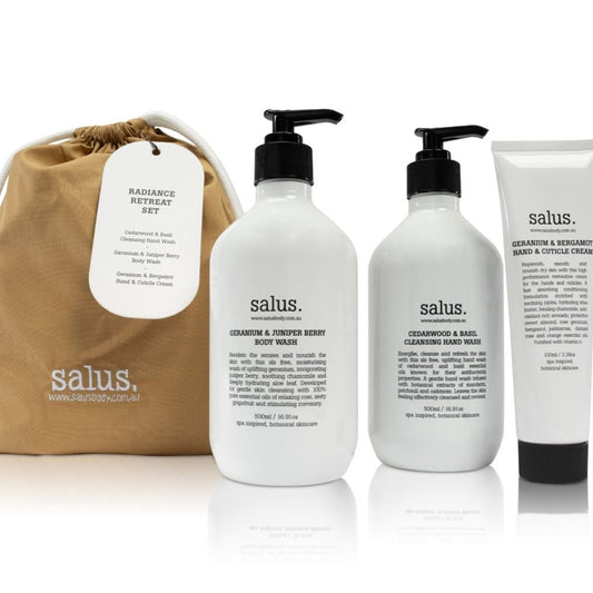 Salus Radiance Retreat Set - Luxury Self - Care Set - 29lines