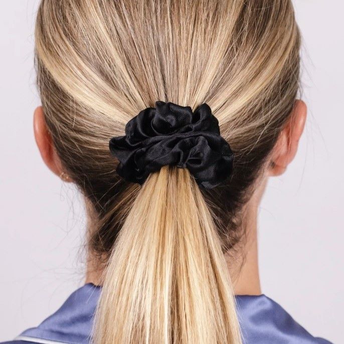 Silk Magnolia Silk Scrunchie: Gentle on Hair, Reduces Friction & Breakage - 29lines